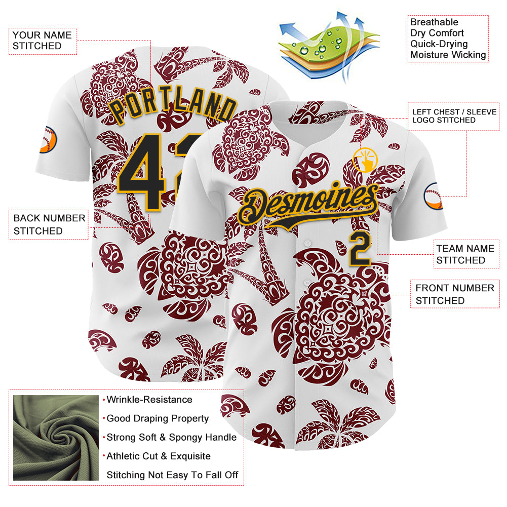 (Custom Personalised) Palau Christmas Baseball Jersey Simple Style LT8