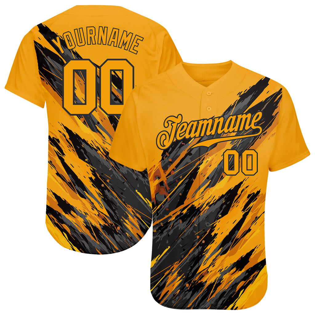 Custom 3D pattern design authentic sport baseball jersey with free shipping2
