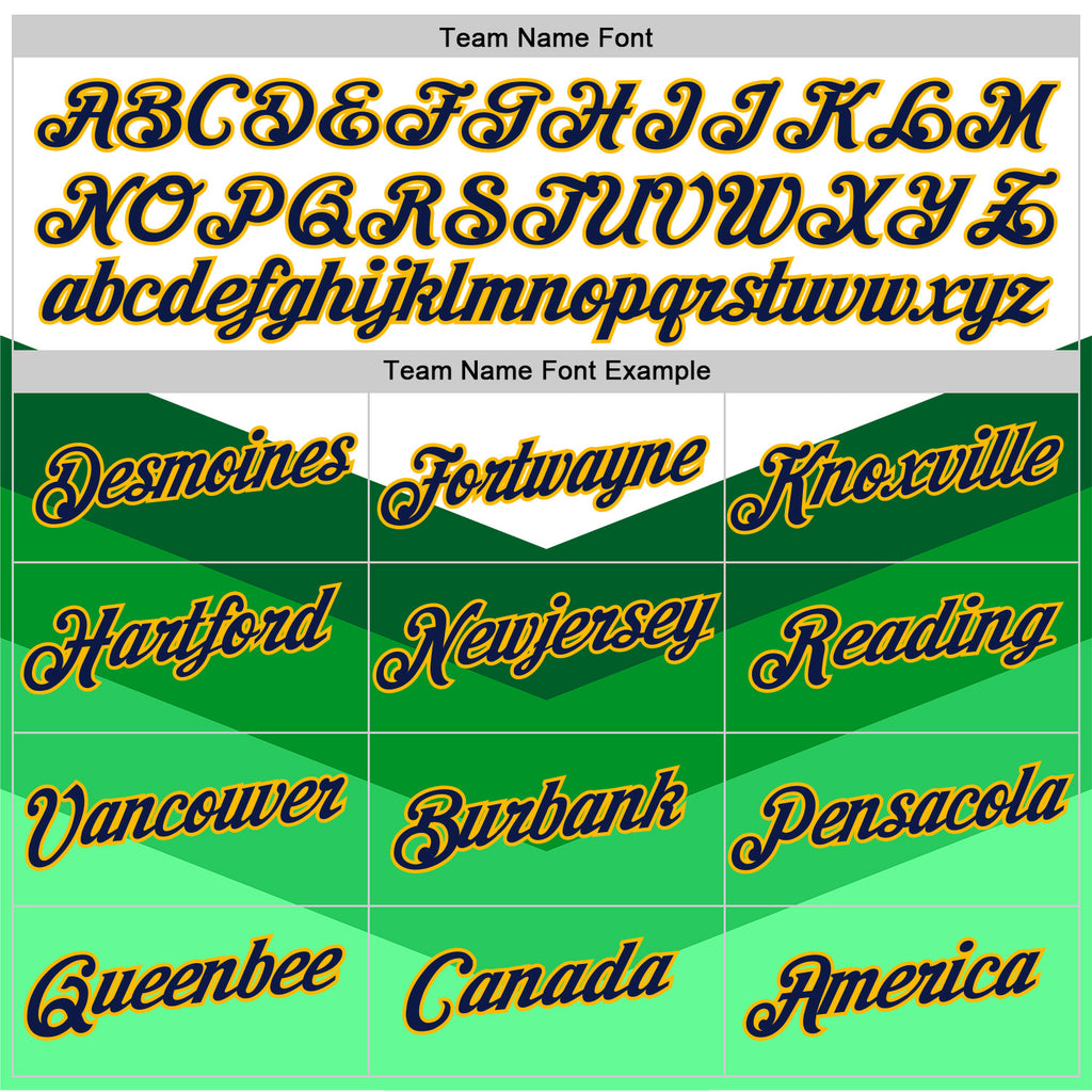 Custom Stitched White Navy Green-Gold 3D Pattern Design Sportswear Pullover Sweatshirt Hoodie