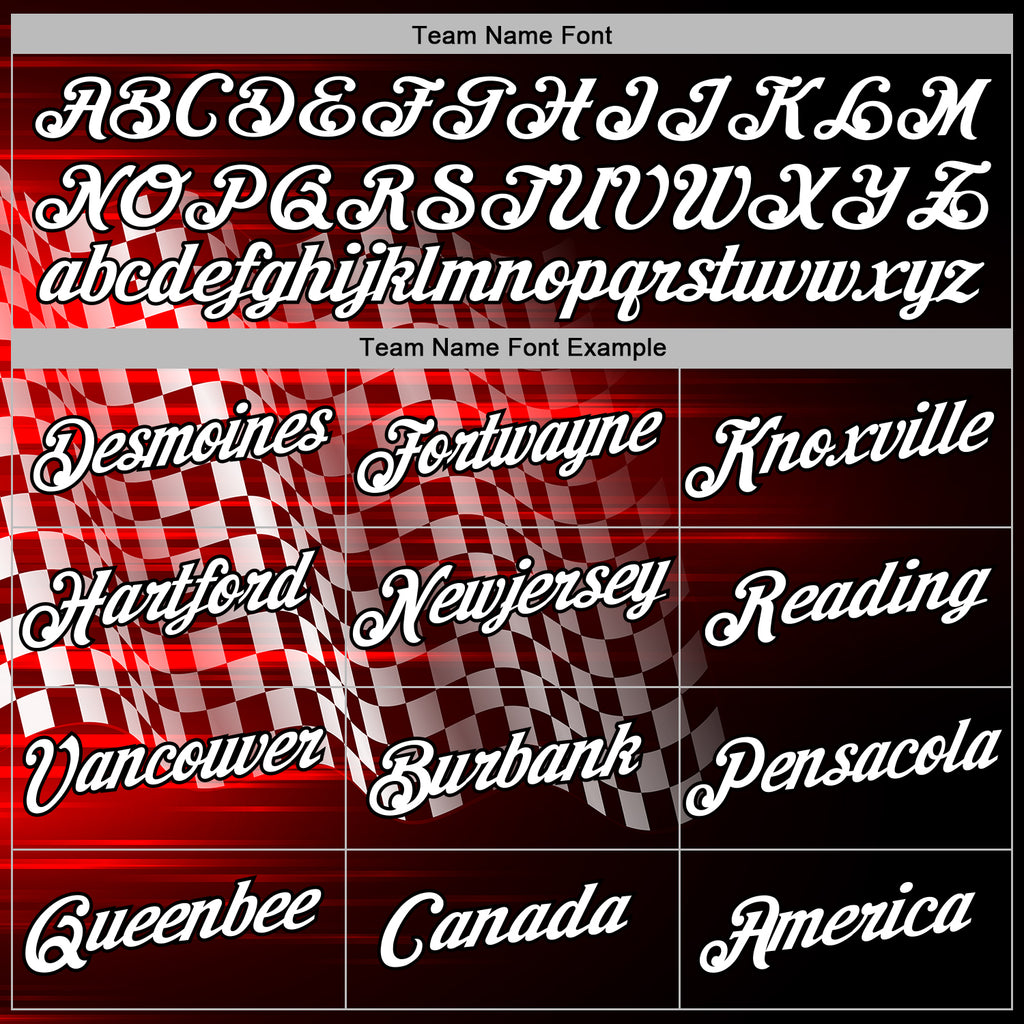 Custom Black White-Red 3D Pattern Design Formula Auto Car Racing Motorsport Sports Pullover Sweatshirt Hoodie