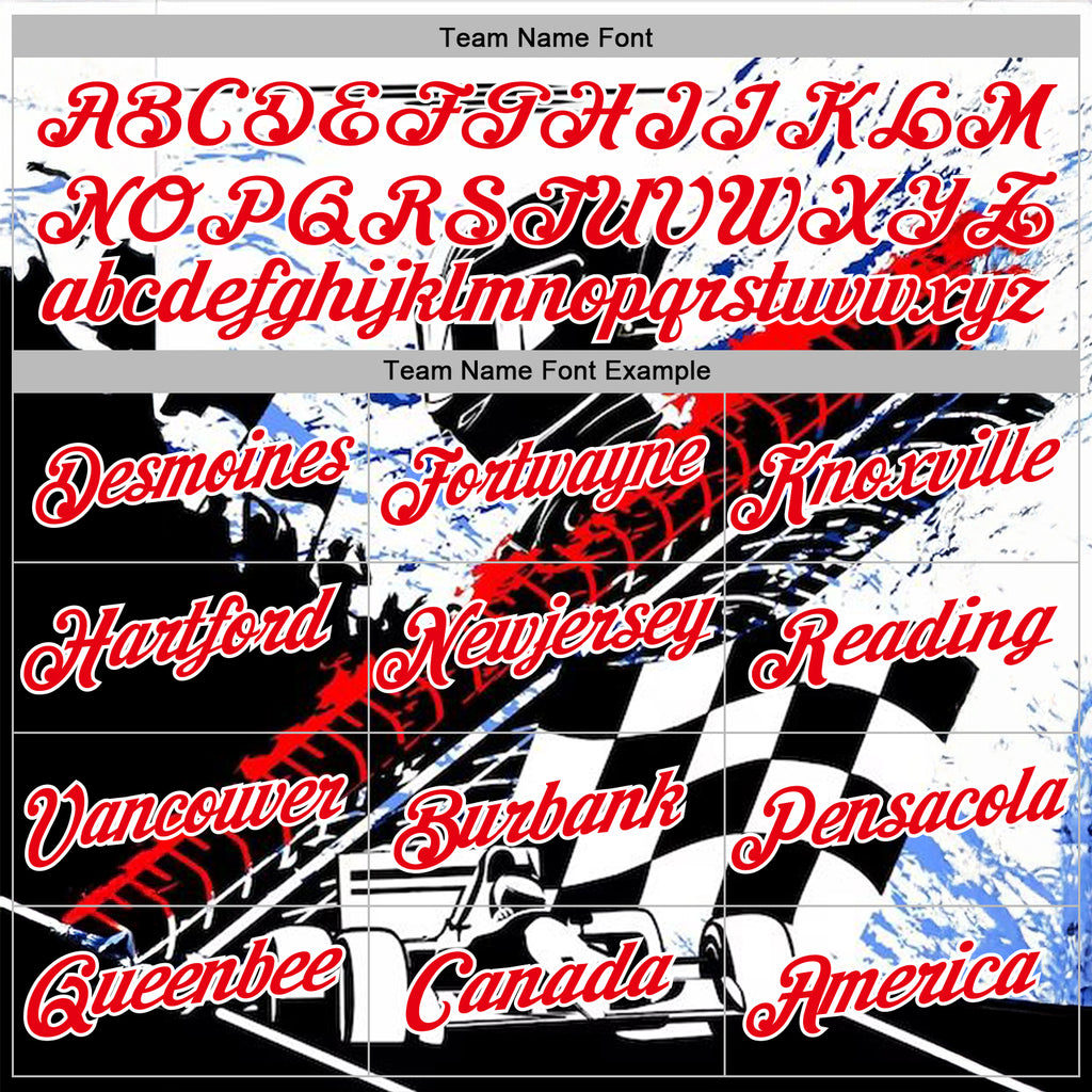 Custom Black Fire Red-White 3D Pattern Design Formula Auto Car Racing Motorsport Sports Pullover Sweatshirt Hoodie