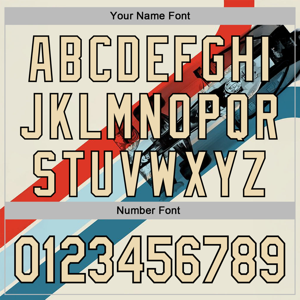 Custom Cream Red Blue-Black 3D Pattern Design Formula Auto Car Racing Motorsport Sports Pullover Sweatshirt Hoodie