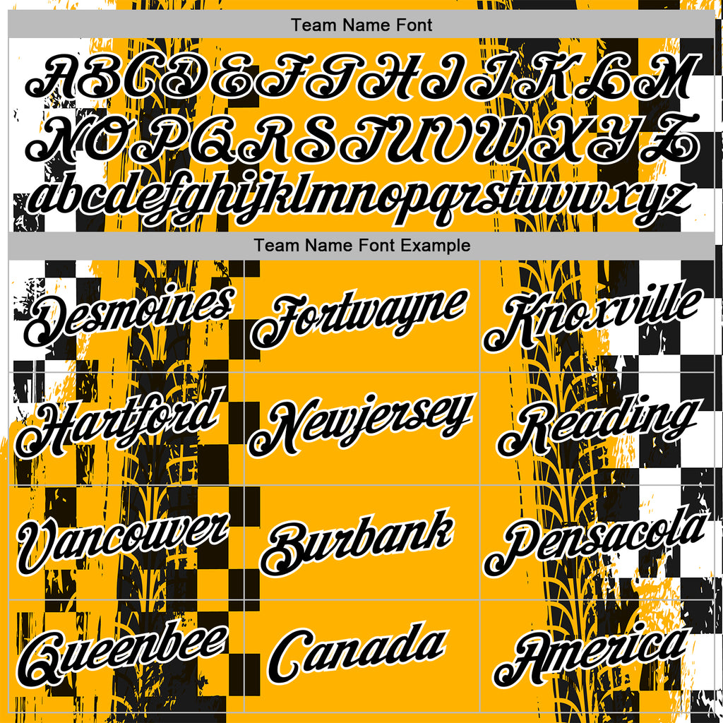 Custom Yellow Black-White 3D Pattern Design Formula Auto Car Racing Motorsport Sports Pullover Sweatshirt Hoodie