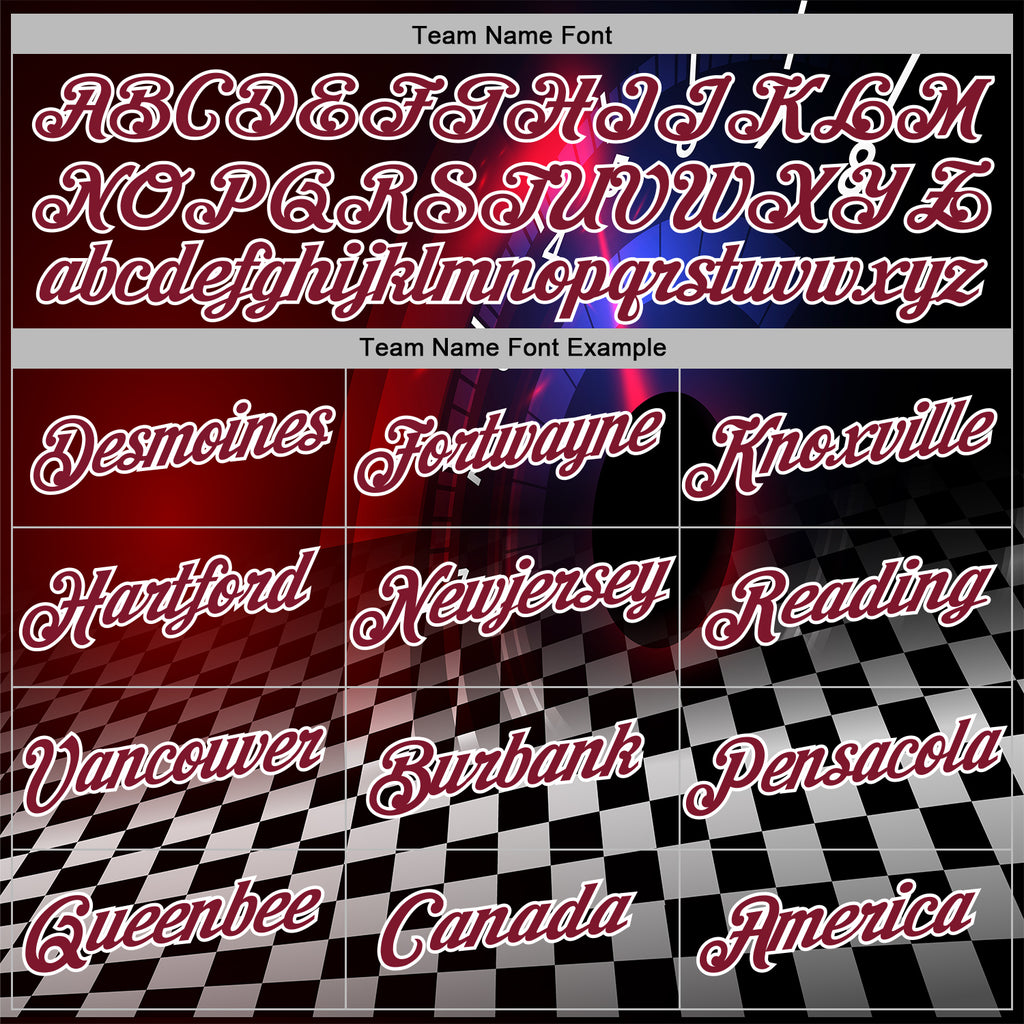 Custom Black Crimson-White 3D Pattern Design Formula Auto Car Racing Motorsport Sports Pullover Sweatshirt Hoodie