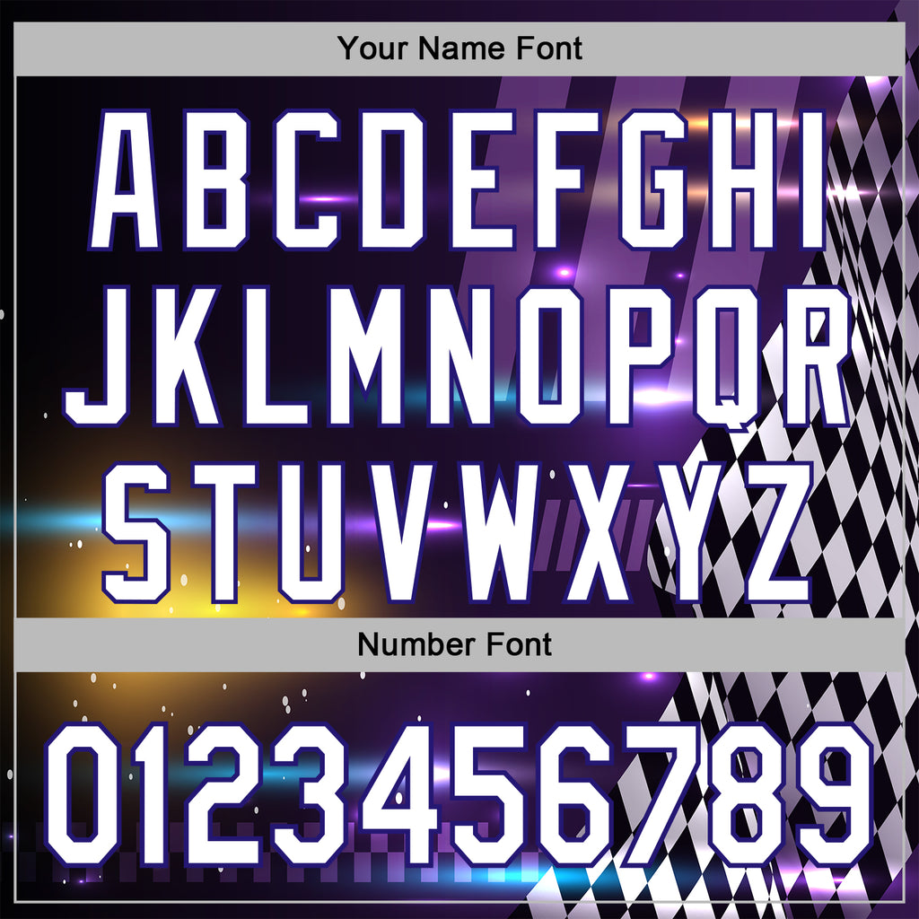 Custom Purple White Dark Purple-Black 3D Pattern Design Formula Auto Car Racing Motorsport Sports Pullover Sweatshirt Hoodie