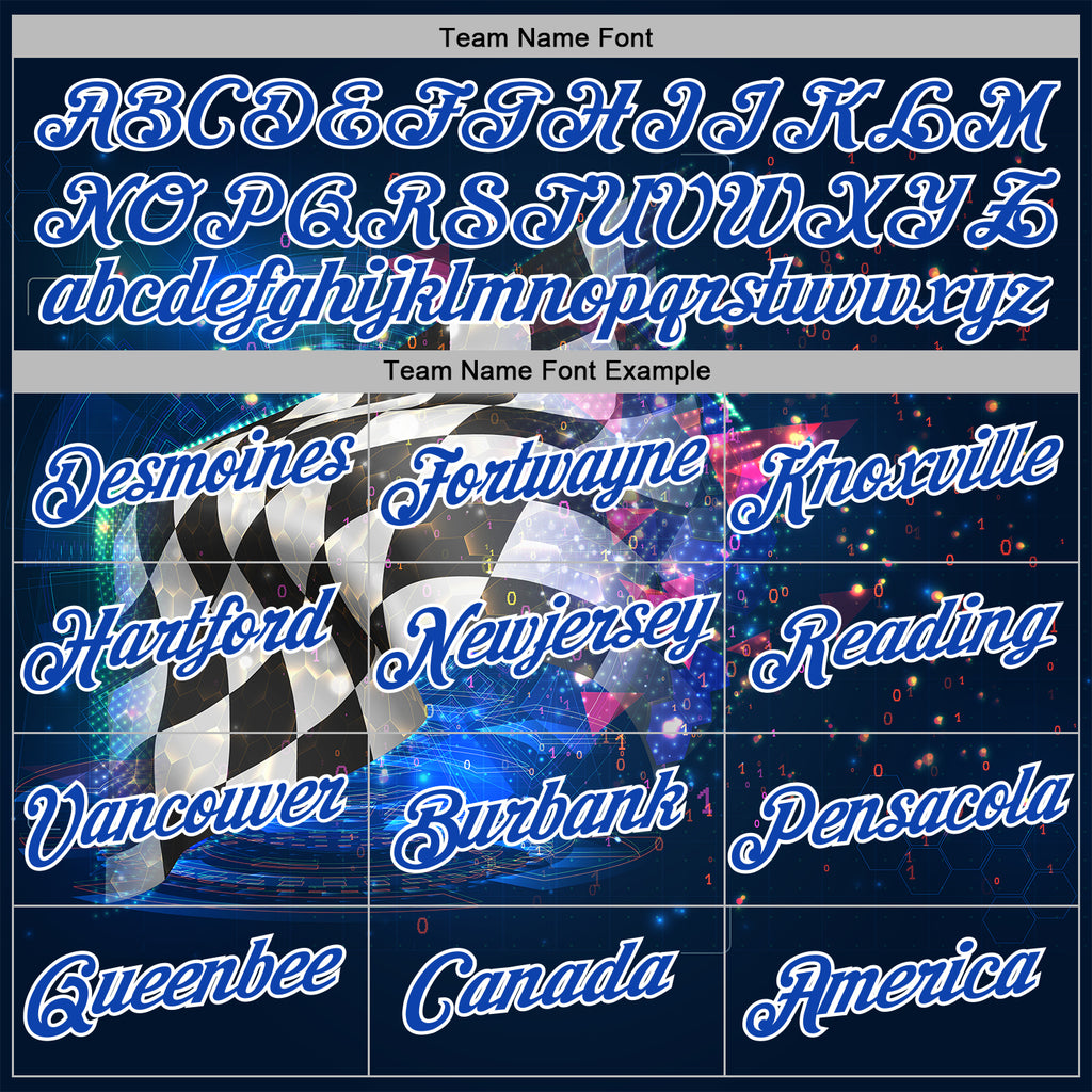 Custom Black Thunder Blue-White 3D Pattern Design Formula Auto Car Racing Motorsport Sports Pullover Sweatshirt Hoodie