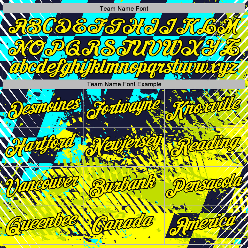 Custom Blue Light Yellow-Black 3D Pattern Design Formula Auto Car Racing Motorsport Sports Pullover Sweatshirt Hoodie