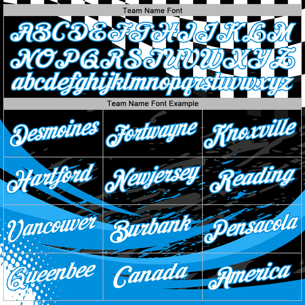 Custom Black White-Blue 3D Pattern Design Formula Auto Car Racing Motorsport Sports Pullover Sweatshirt Hoodie