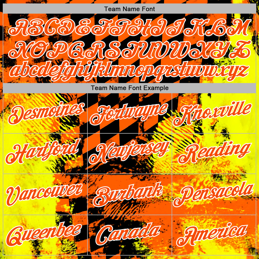 Custom Orange Yellow Black-White 3D Pattern Design Formula Auto Car Racing Motorsport Sports Pullover Sweatshirt Hoodie