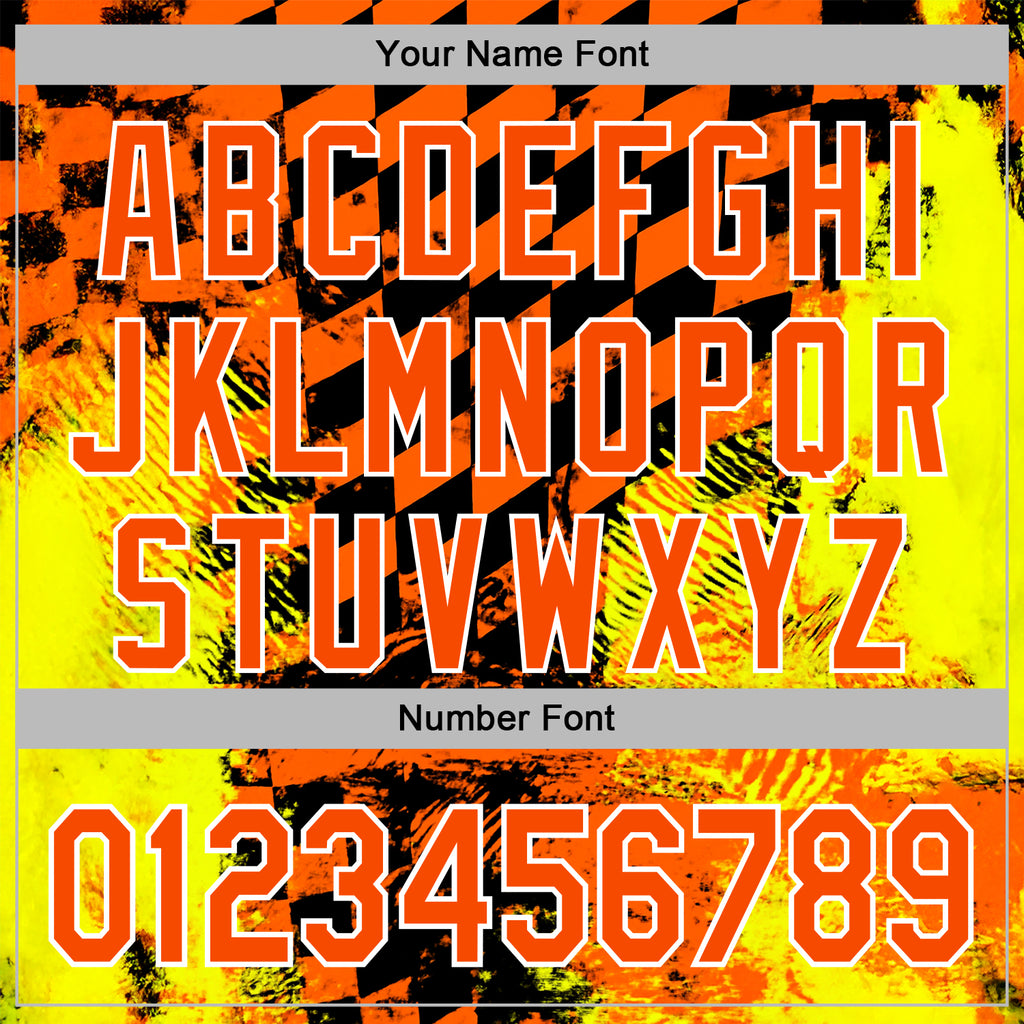 Custom Orange Yellow Black-White 3D Pattern Design Formula Auto Car Racing Motorsport Sports Pullover Sweatshirt Hoodie