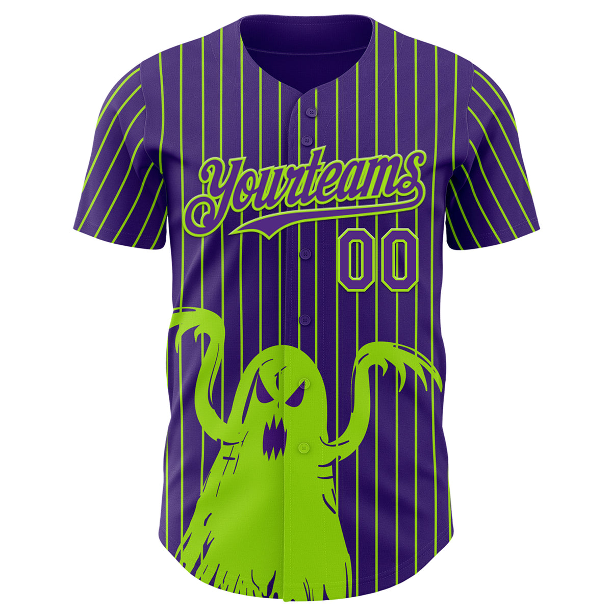 10127 Pattern Custom 3D Halloween Spooky Party Costume Ideas Authentic Baseball ...