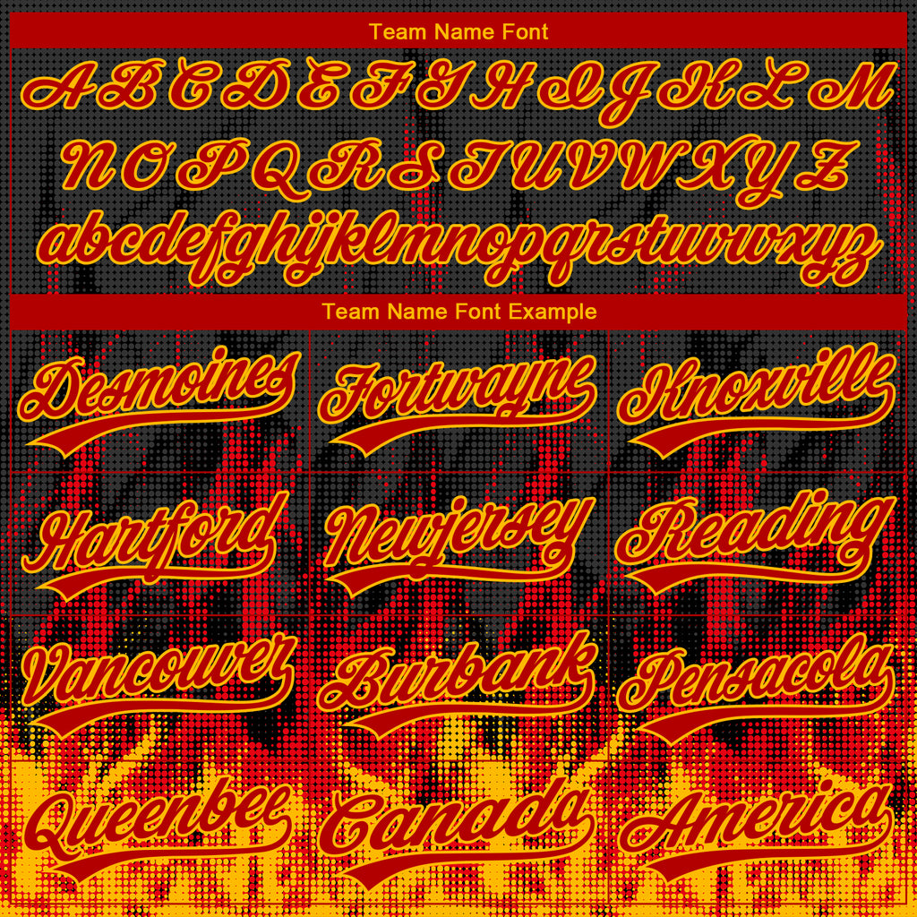 Custom Stitched Black Red-Gold 3D Pattern Design Flame Sports Pullover Sweatshirt Hoodie
