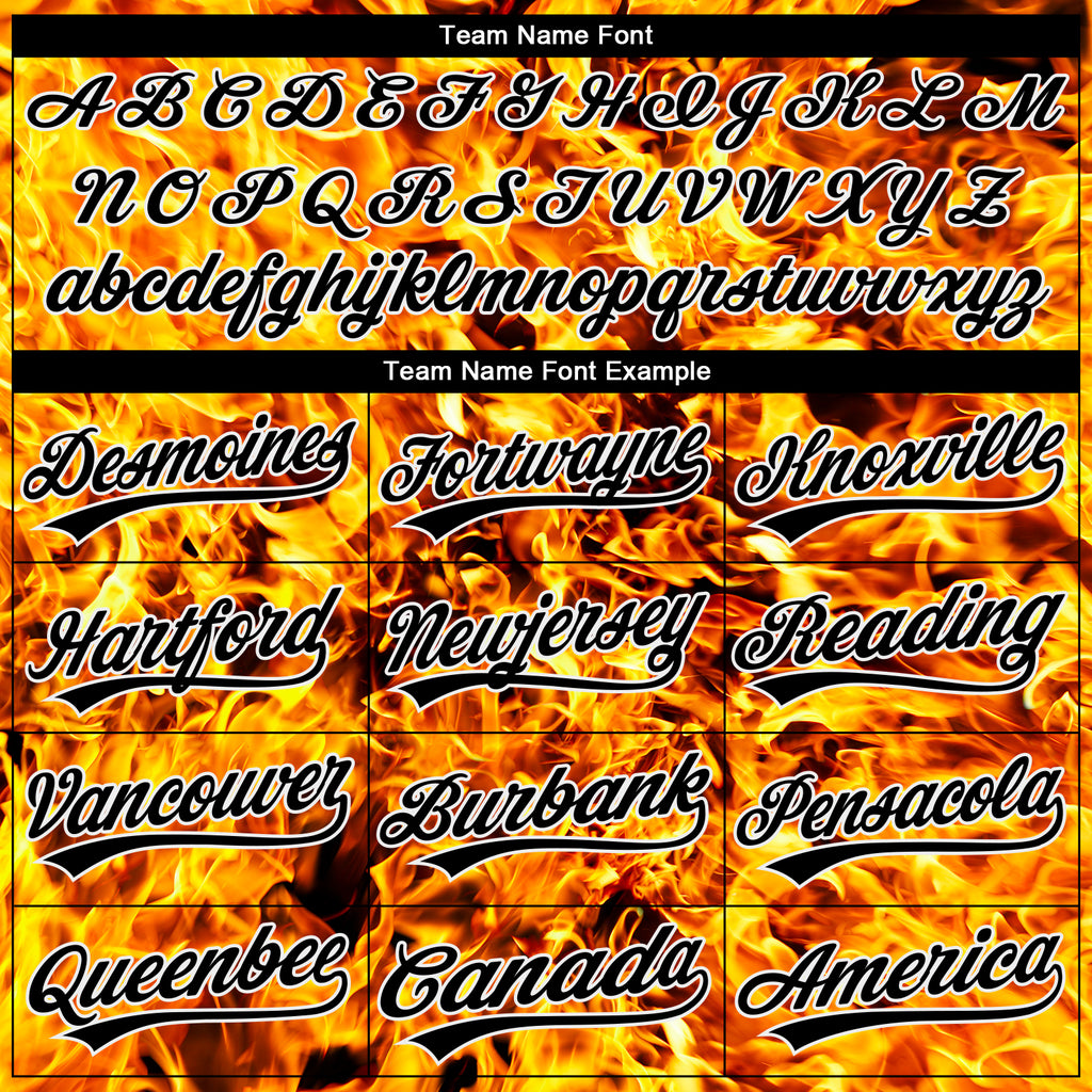 Custom Stitched Black Yellow-White 3D Pattern Design Flame Sports Pullover Sweatshirt Hoodie