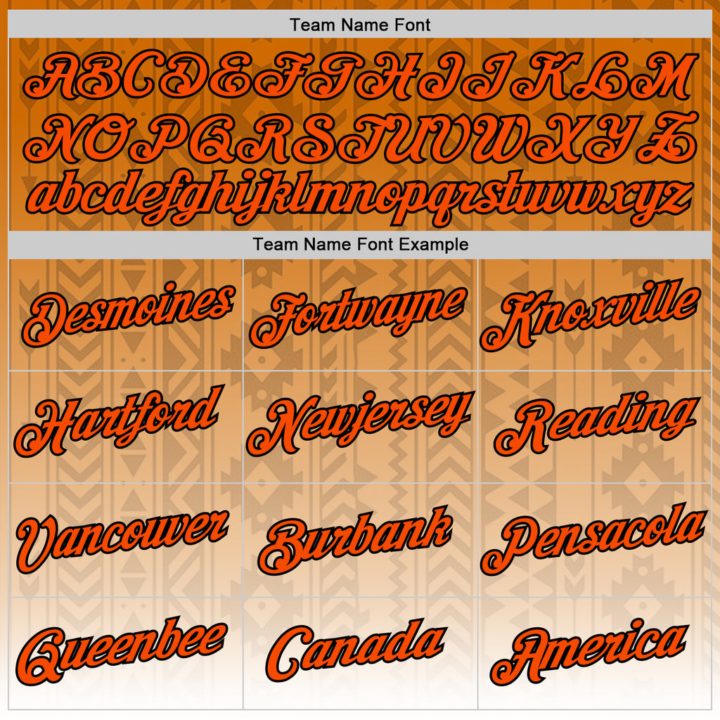 Custom Orange White-Black 3D Pattern Design Ethnic Tribal Sportswear Pullover Sweatshirt Hoodie