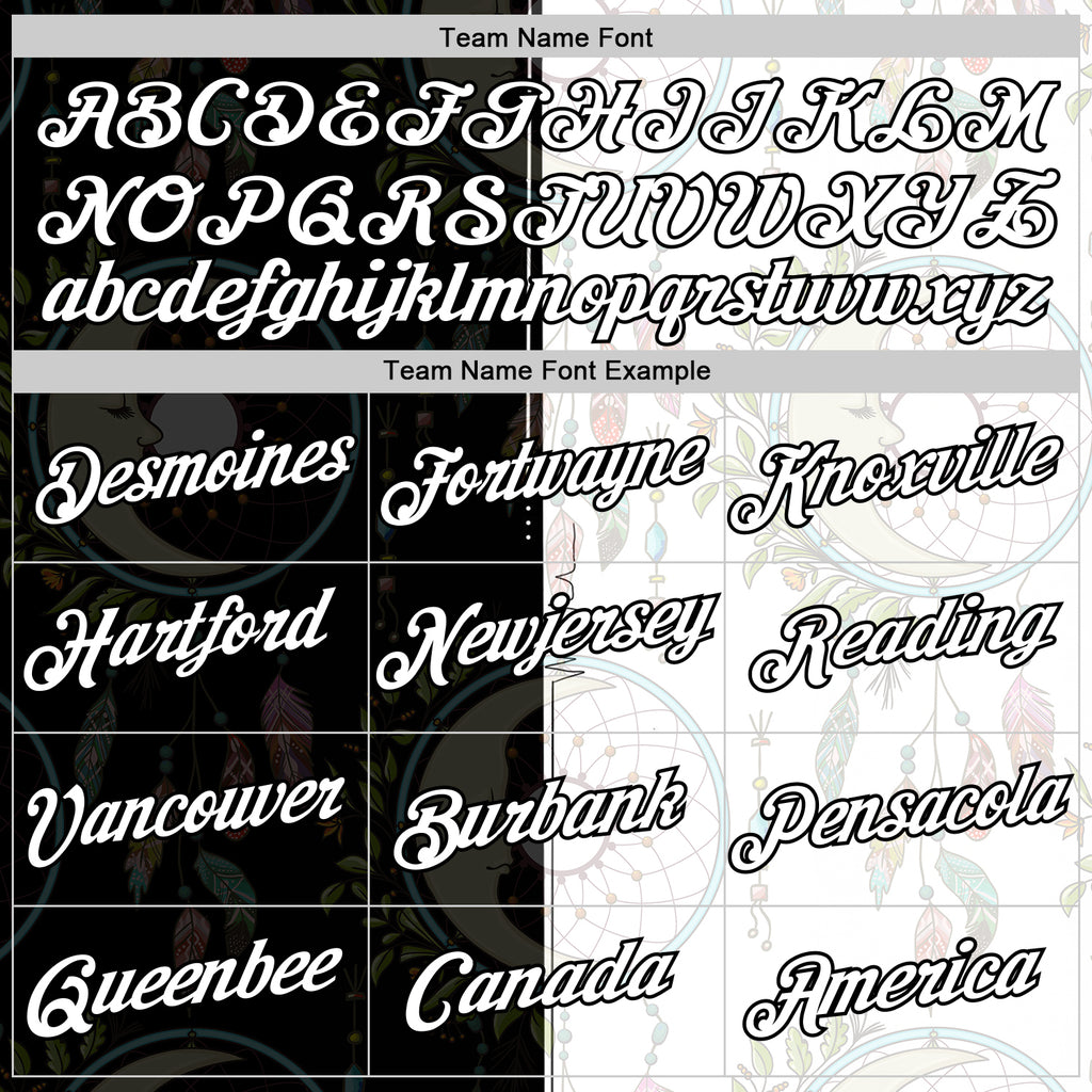 Custom White Black 3D Pattern Design Dreamcatcher Tribal Sportswear Pullover Sweatshirt Hoodie