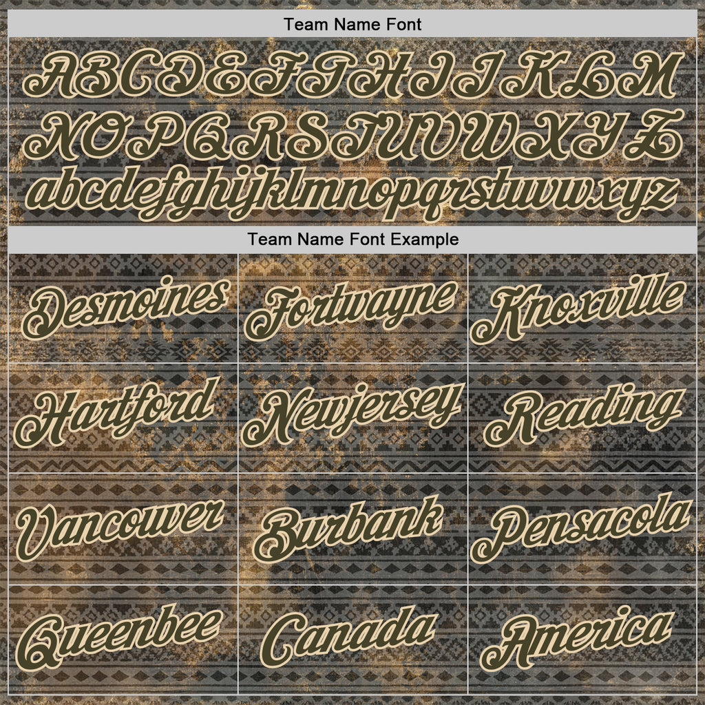 Custom Gray Olive-City Cream 3D Pattern Design Ethnic Tribal Sportswear Pullover Sweatshirt Hoodie