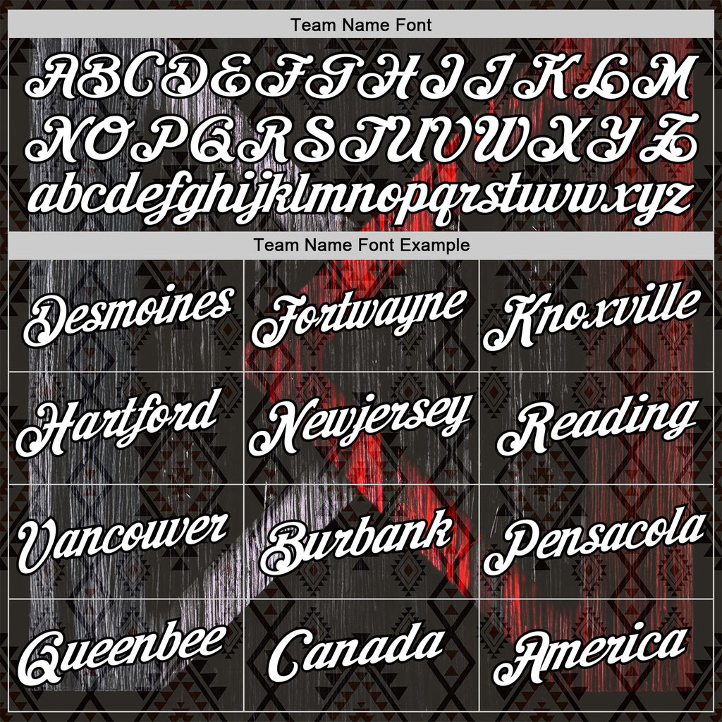 Custom Black White-Red 3D Pattern Design Ethnic Tribal Sportswear Pullover Sweatshirt Hoodie