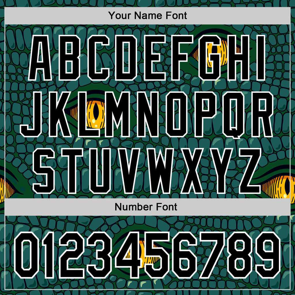 Custom Stitched Green Black-White 3D Pattern Design Crocodile Skin Print Sportswear Pullover Sweatshirt Hoodie