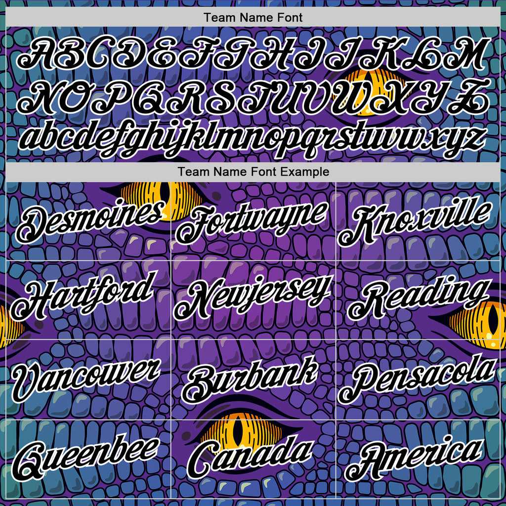 Custom Stitched Purple Black-White 3D Pattern Design Crocodile Skin Print Sportswear Pullover Sweatshirt Hoodie