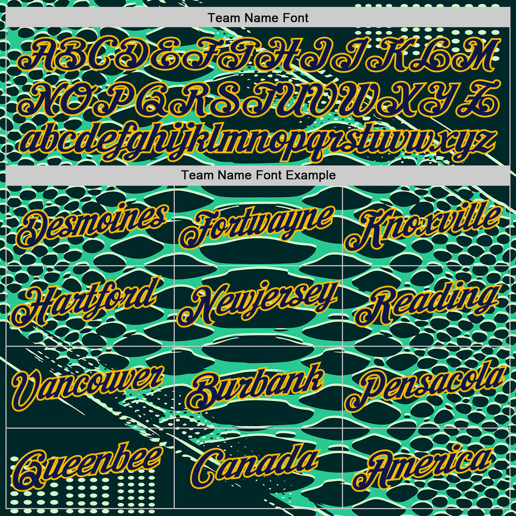 Custom Stitched Green Navy-Gold 3D Pattern Design Crocodile Skin Print Sportswear Pullover Sweatshirt Hoodie