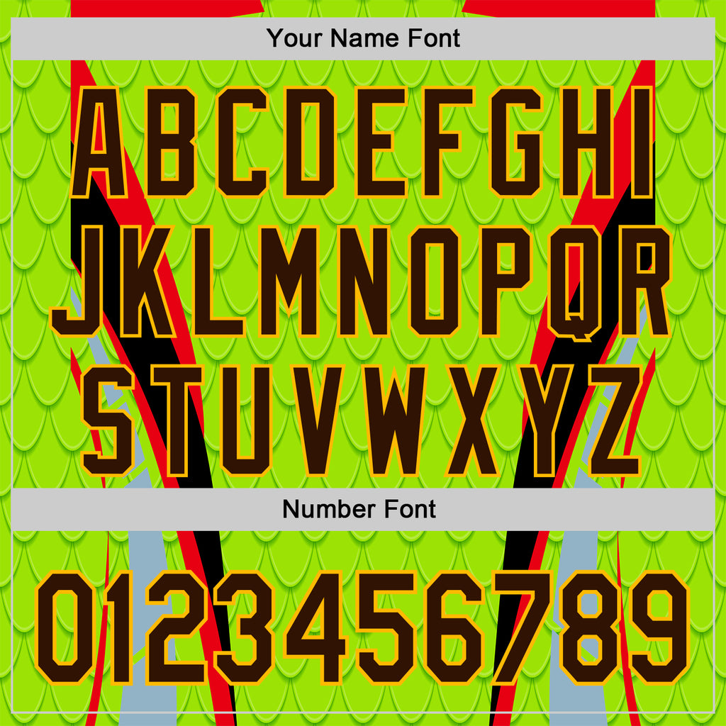 Custom Stitched Neon Green Brown Red Black-Yellow 3D Pattern Design Snake Skin Print Sportswear Pullover Sweatshirt Hoodie