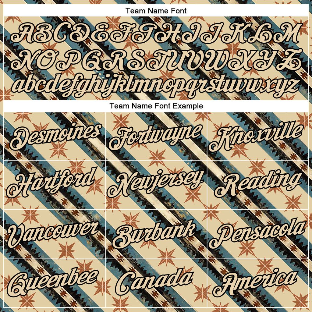 Custom Cream City Cream-Black 3D Pattern Design Western Cowboy Tribal Ethnic Sports Pullover Sweatshirt Hoodie