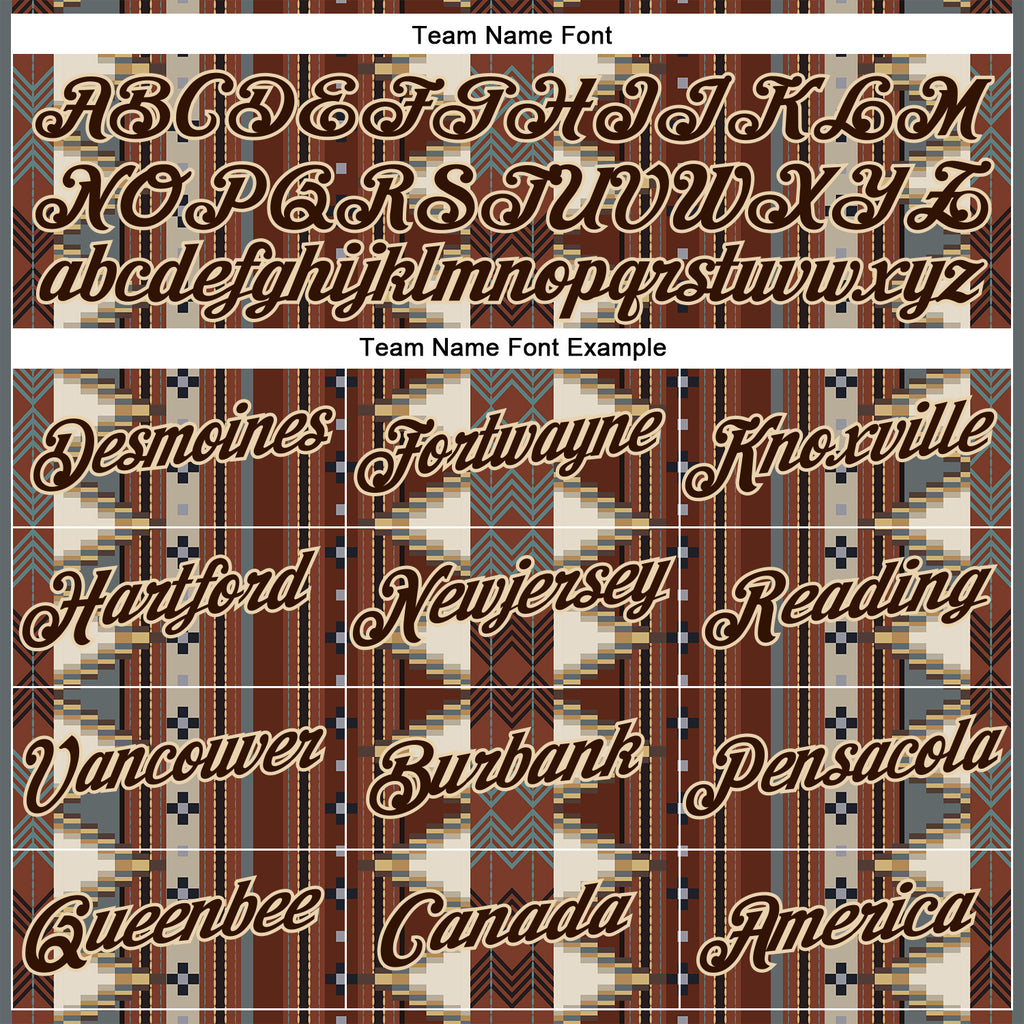 Custom Brown City Cream-Black 3D Pattern Design Western Cowboy Tribal Ethnic Sports Pullover Sweatshirt Hoodie