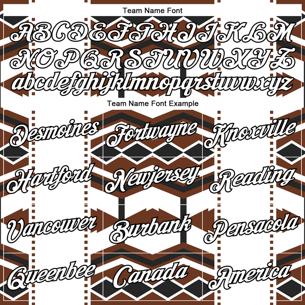 Custom White Brown-Black 3D Pattern Design Western Cowboy Tribal Ethnic Sports Pullover Sweatshirt Hoodie