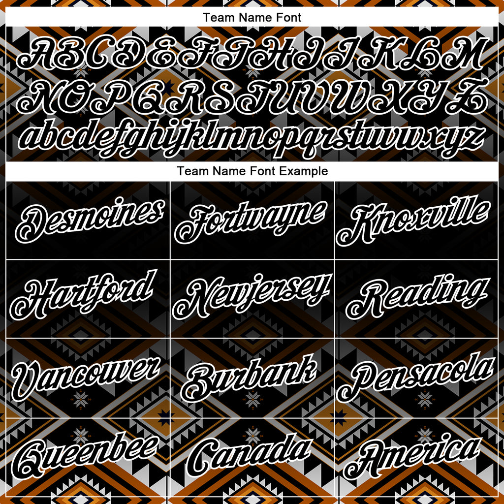 Custom Black White 3D Pattern Design Western Cowboy Tribal Ethnic Sports Pullover Sweatshirt Hoodie