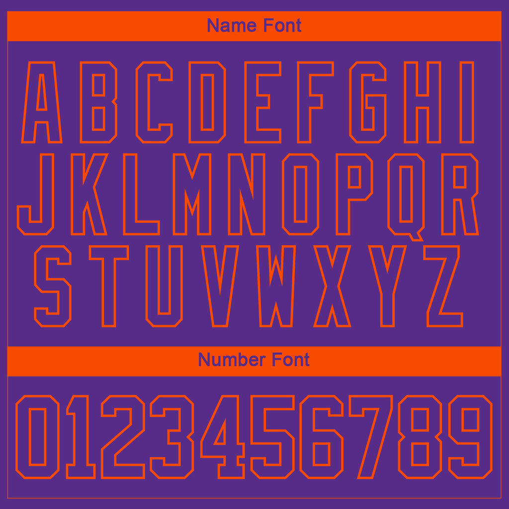 Custom Purple Orange-White 3D Splash Hockey Lace Neck Jersey