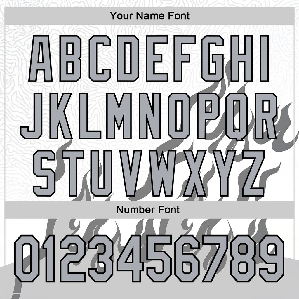 Custom White Gray-Black 3D Abstract Flame Sports Pullover Sweatshirt Hoodie