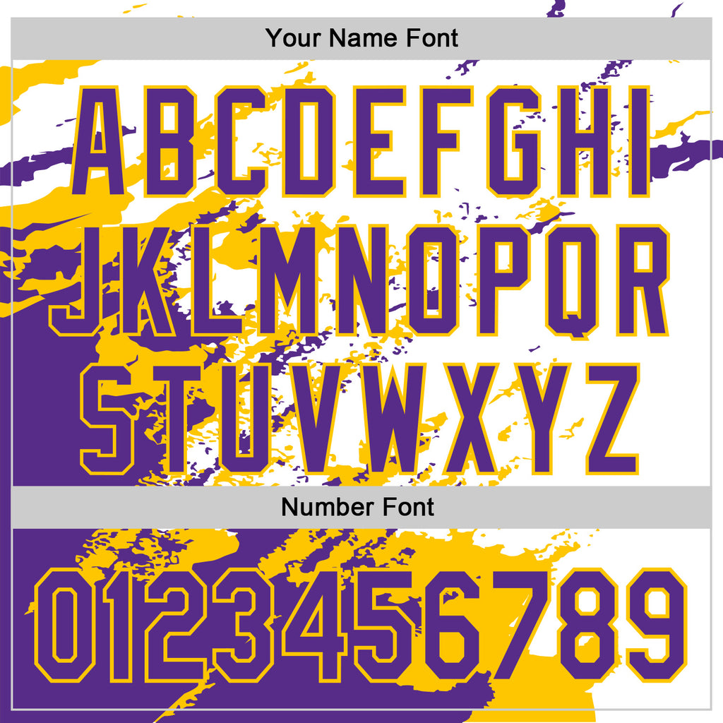 Custom Stitched White Purple-Yellow 3D Pattern Design Abstract Fragment Art Splash Sports Pullover Sweatshirt Hoodie