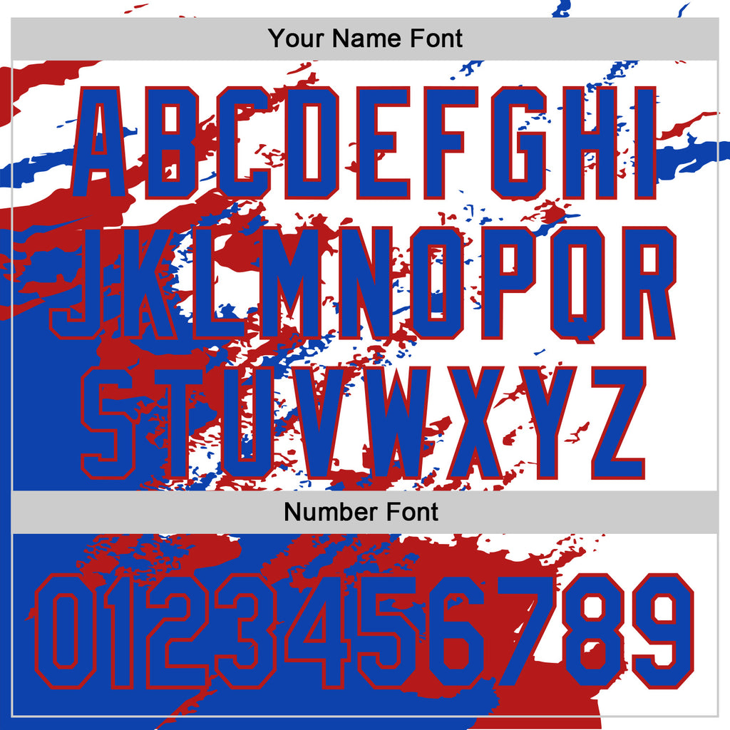 Custom Stitched White Thunder Blue-Red 3D Pattern Design Abstract Fragment Art Splash Sports Pullover Sweatshirt Hoodie