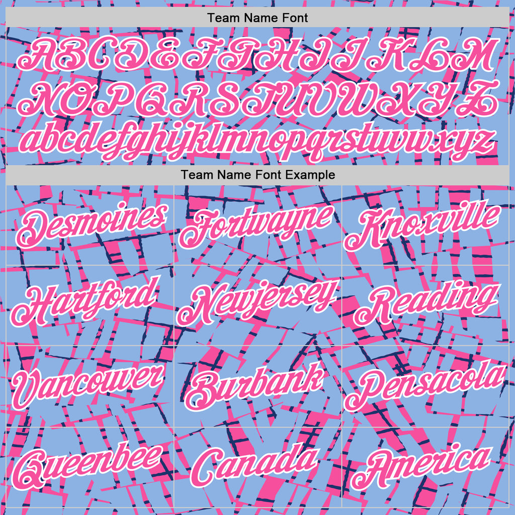 Custom Stitched Light Blue Pink-White 3D Pattern Design Line Sports Pullover Sweatshirt Hoodie