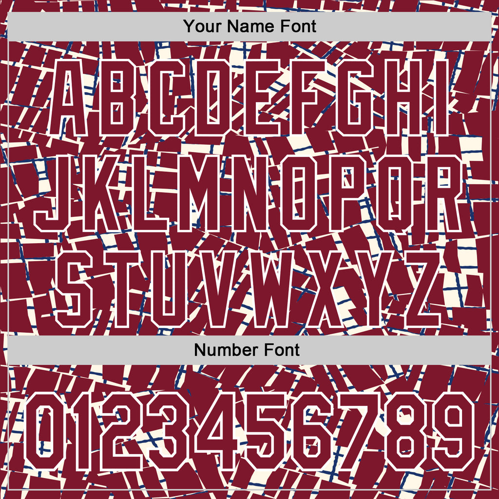 Custom Stitched Crimson White 3D Pattern Design Line Sports Pullover Sweatshirt Hoodie