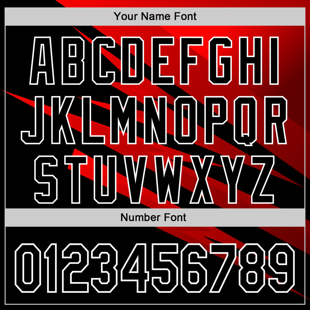 Custom Stitched Black Red-White 3D Pattern Design Line Sports Pullover Sweatshirt Hoodie