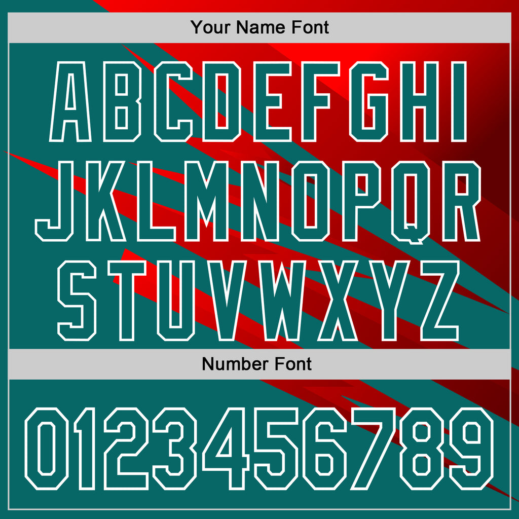 Custom Stitched Teal Red-White 3D Pattern Design Line Sports Pullover Sweatshirt Hoodie