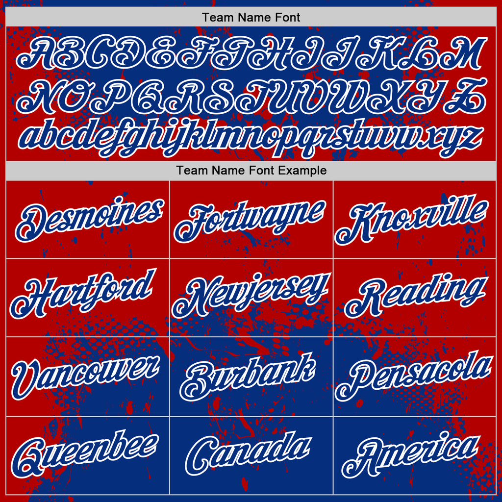 Custom Stitched Royal Red-White 3D Pattern Design Abstract Splatter Grunge Art Sports Pullover Sweatshirt Hoodie