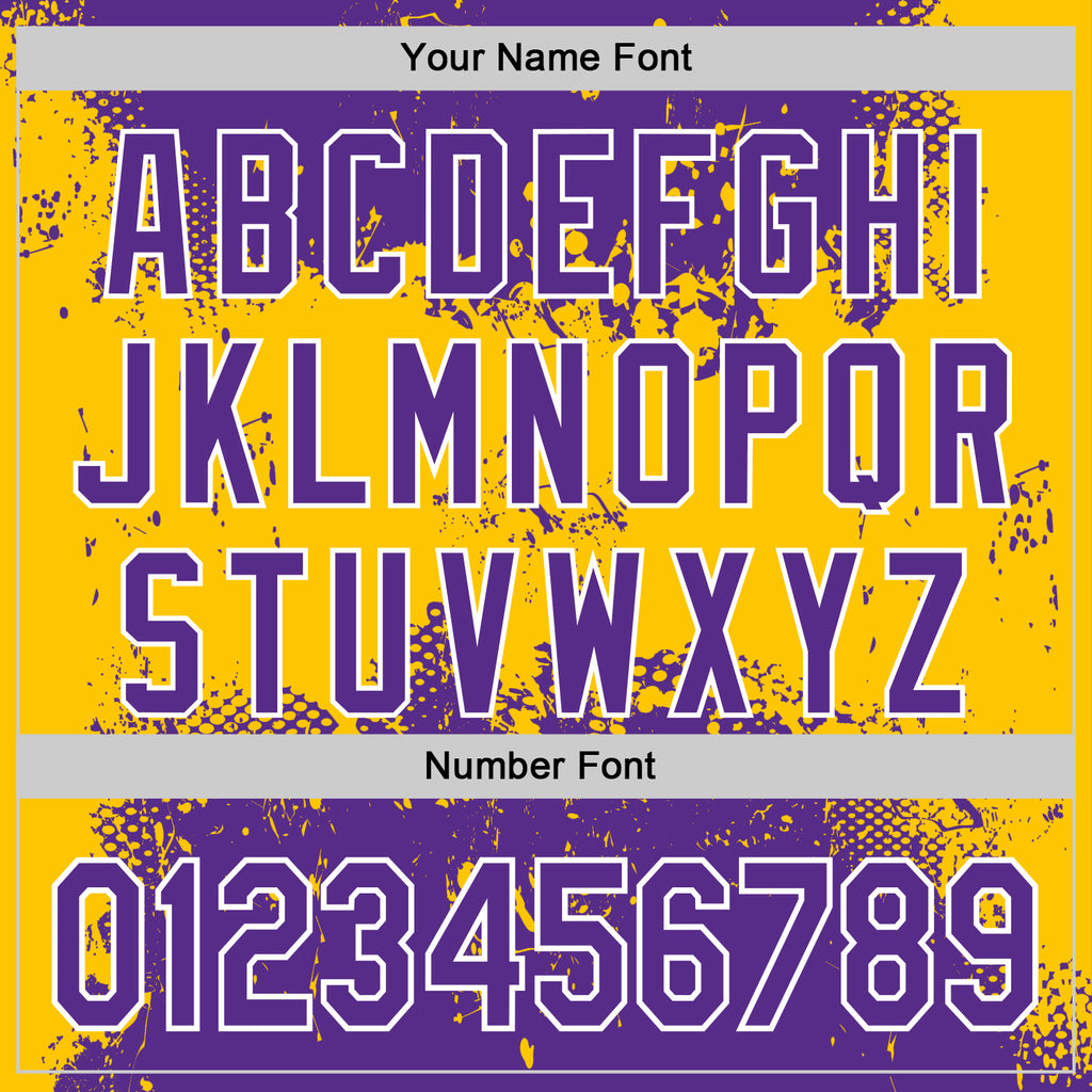 Custom Stitched Purple Yellow-White 3D Pattern Design Abstract Splatter Grunge Art Sports Pullover Sweatshirt Hoodie