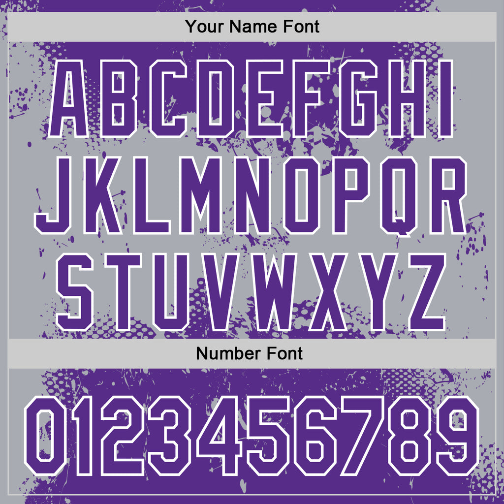 Custom Stitched Purple Gray-White 3D Pattern Design Abstract Splatter Grunge Art Sports Pullover Sweatshirt Hoodie