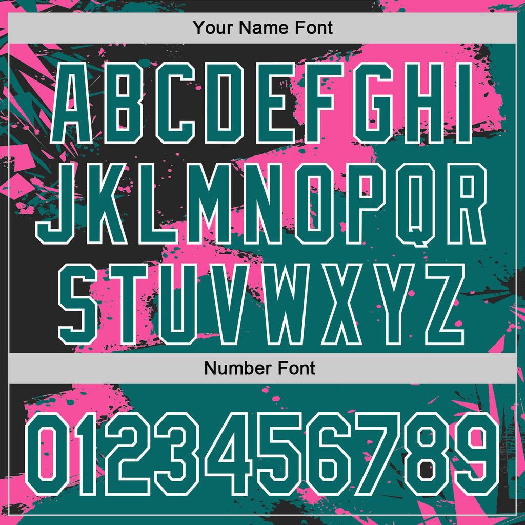 Custom Stitched Black Teal Pink-White 3D Pattern Design Splash Torn Paper Style Sports Pullover Sweatshirt Hoodie