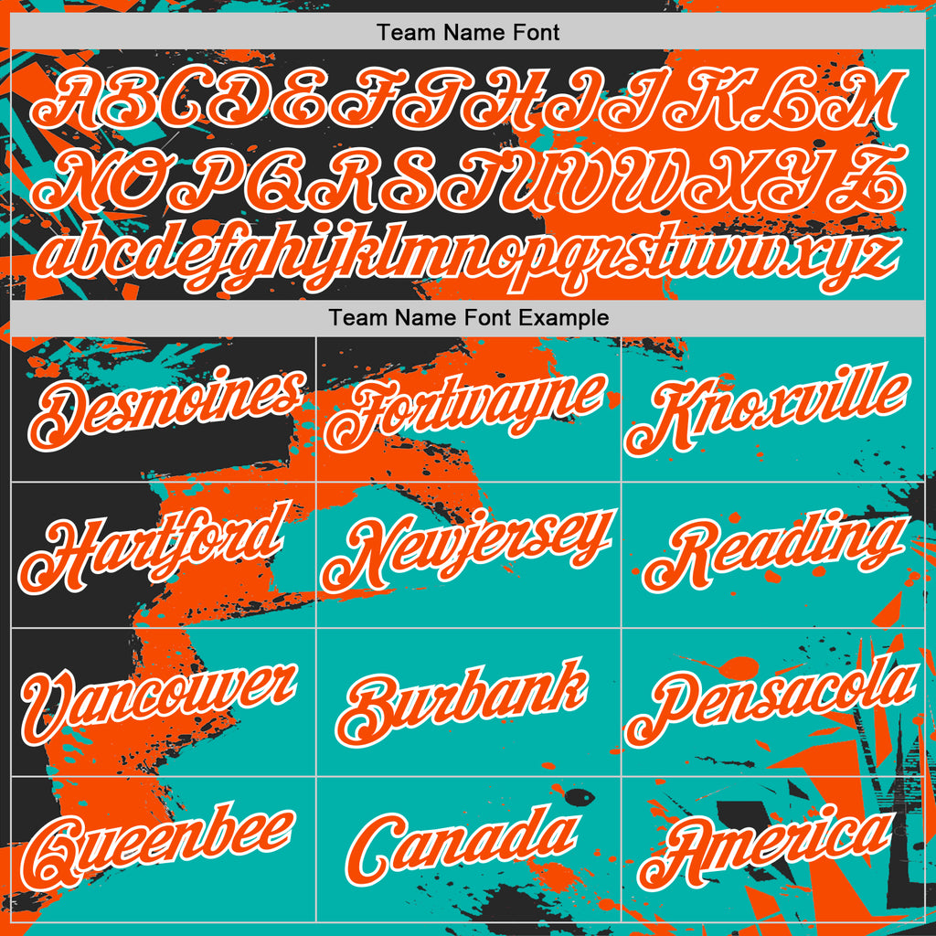 Custom Stitched Black Orange Aqua-White 3D Pattern Design Splash Torn Paper Style Sports Pullover Sweatshirt Hoodie