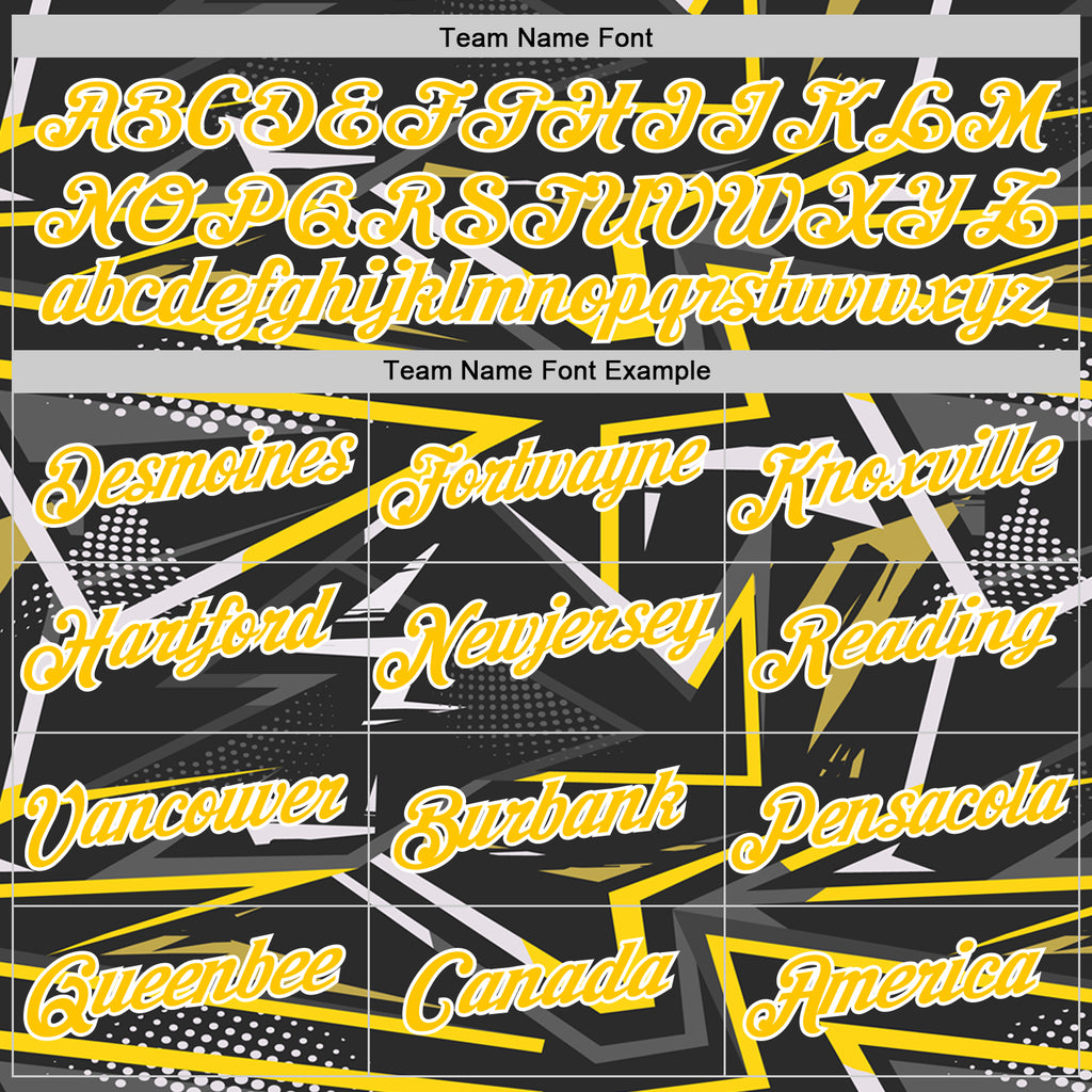 Custom Stitched Black Yellow-White 3D Pattern Design Line Sports Pullover Sweatshirt Hoodie