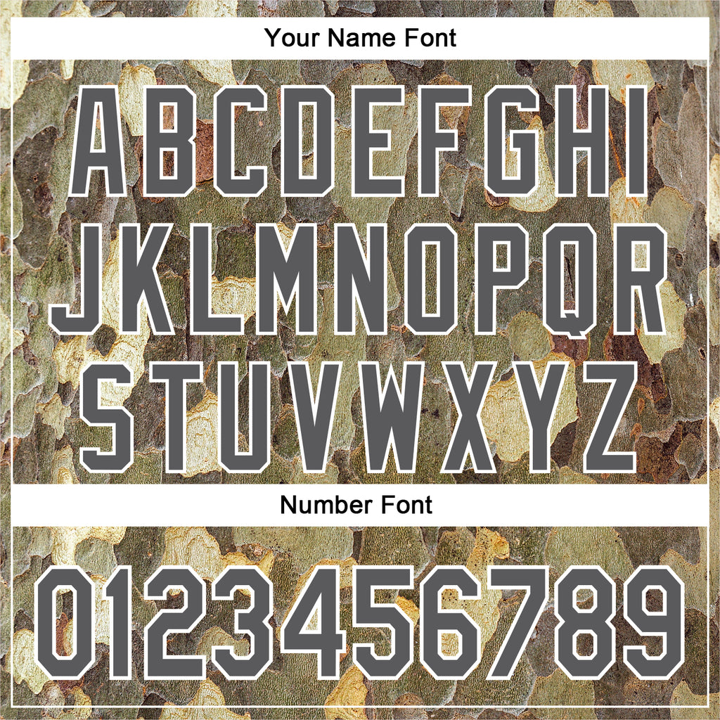 Custom Stitched Olive Steel Gray-White 3D Pattern Design Tree Camo Hunting Sports Pullover Sweatshirt Salute To Service Hoodie