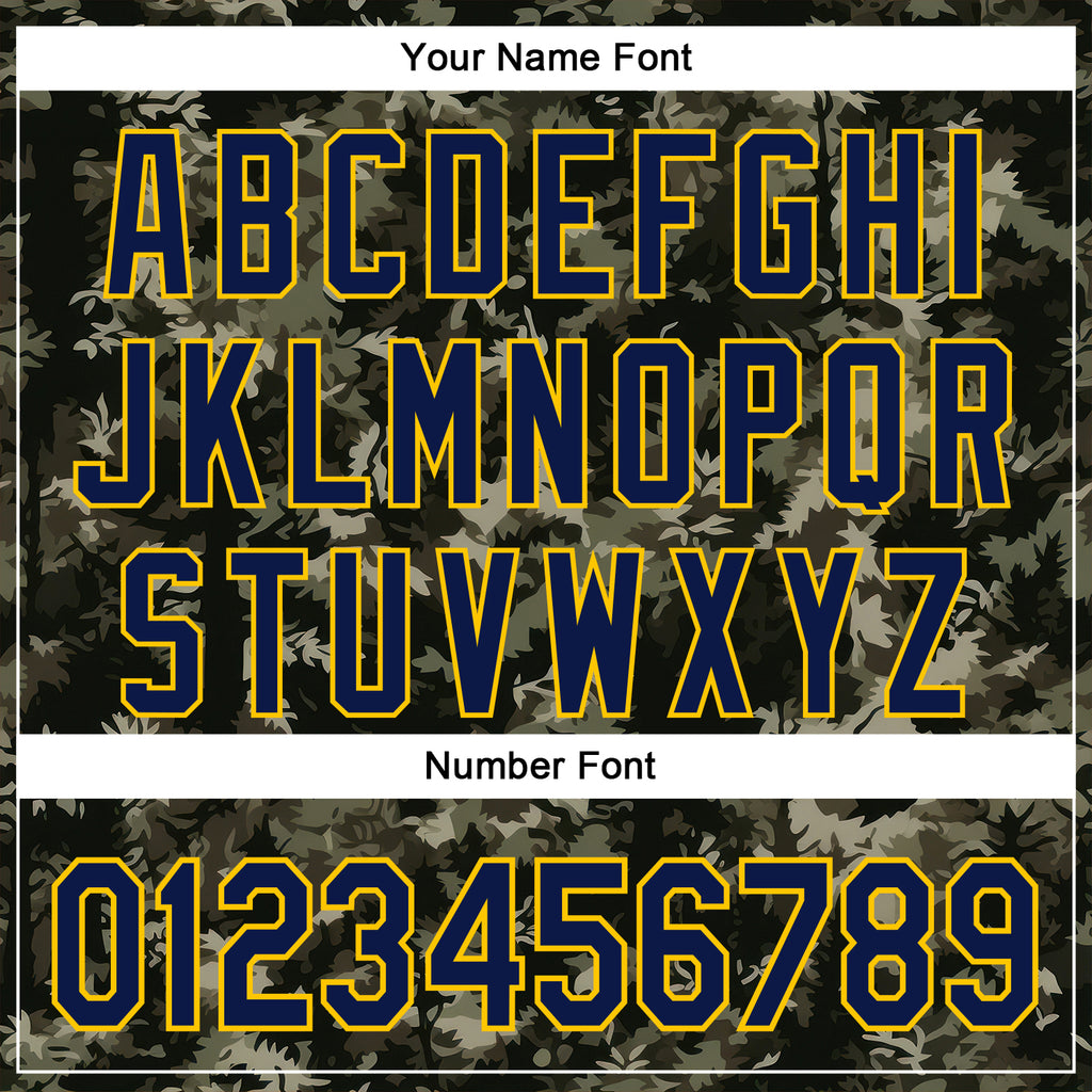 Custom Stitched Olive Navy-Yellow 3D Pattern Design Tree Camo Hunting Sports Pullover Sweatshirt Salute To Service Hoodie