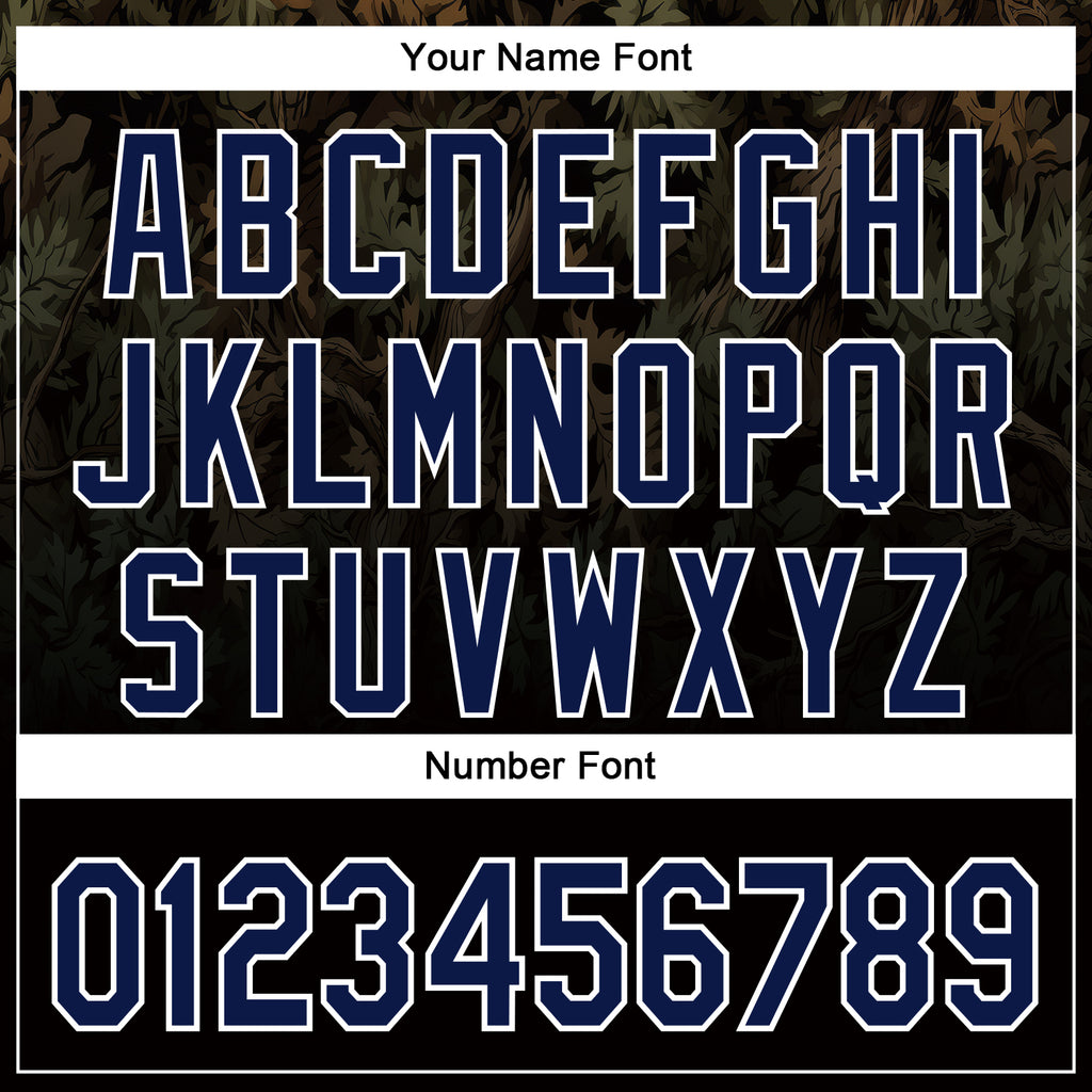 Custom Stitched Black Navy-White 3D Pattern Design Tree Camo Hunting Sports Pullover Sweatshirt Hoodie