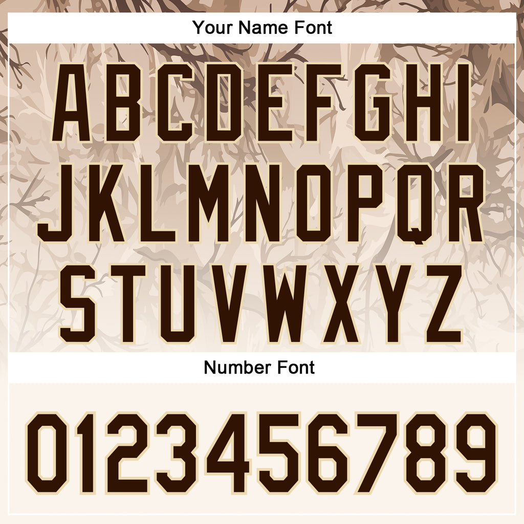 Custom Stitched Cream Brown-Cream 3D Pattern Design Tree Camo Gradient Hunting Sports Pullover Sweatshirt Hoodie