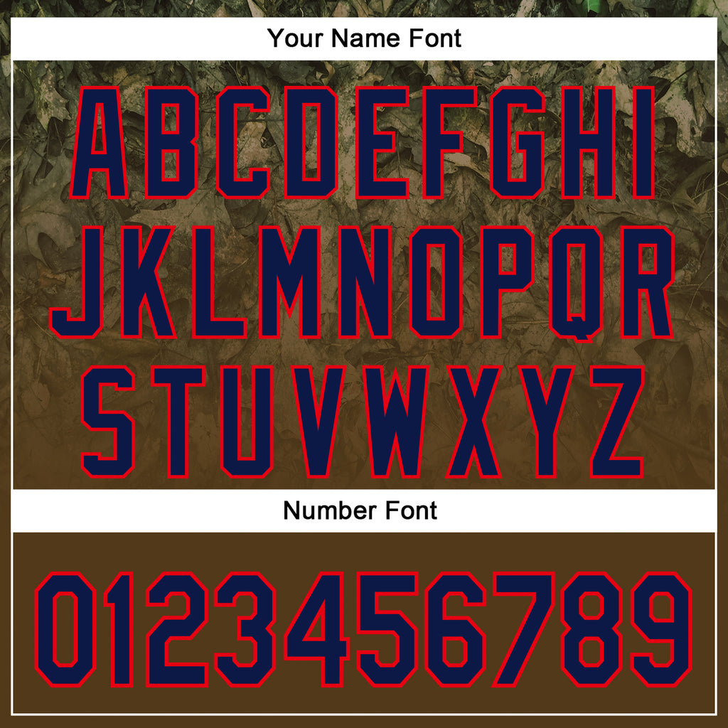 Custom Stitched Olive Navy-Fire Red 3D Pattern Design Tree Camo Gradient Hunting Sports Pullover Sweatshirt Salute To Service Hoodie