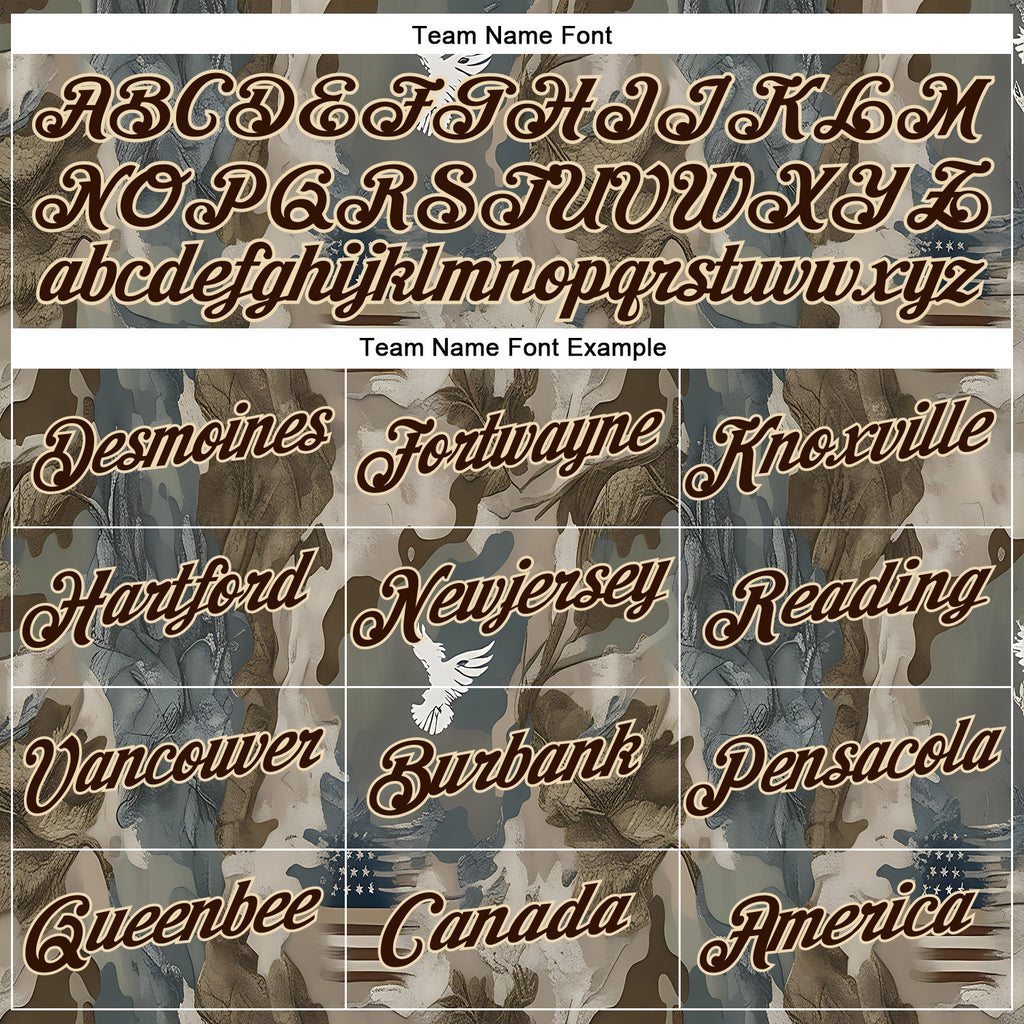 Custom Stitched Cream Brown-Cream 3D Pattern Design Tree Camo Hunting Sports Pullover Sweatshirt Hoodie