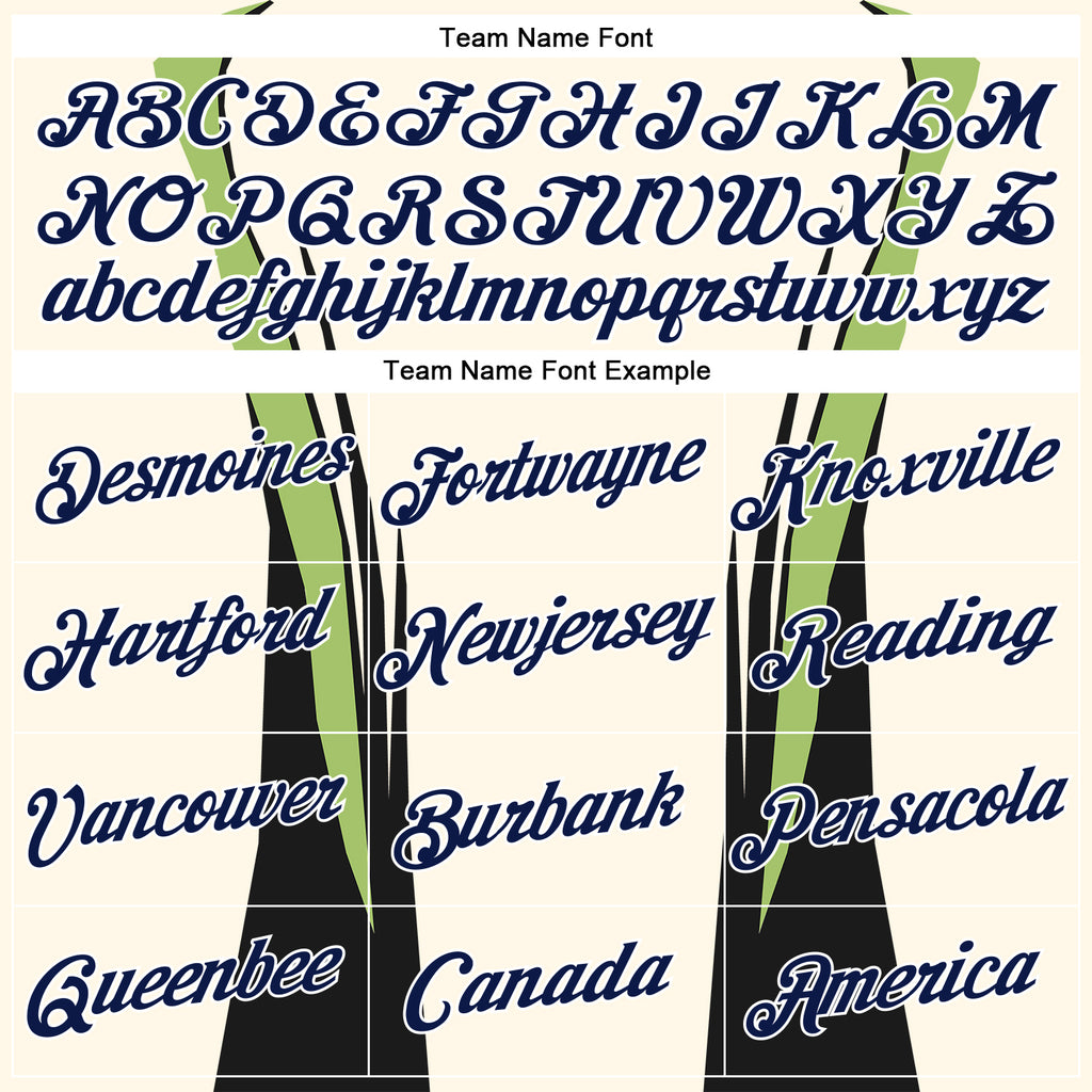 Custom Stitched Cream Navy Black Green-White 3D Pattern Design Sportswear Pullover Sweatshirt Hoodie